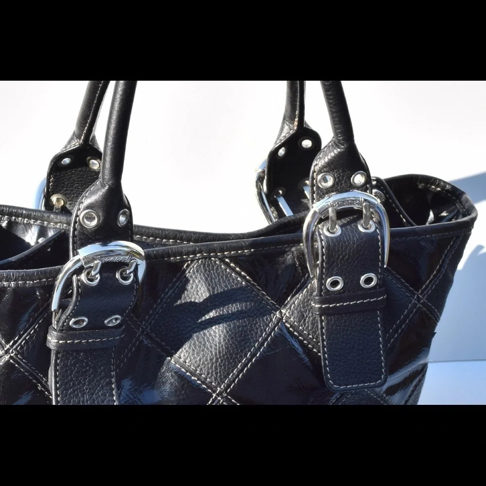 Tignanello Leather Patchwork Tote Bag - image 2